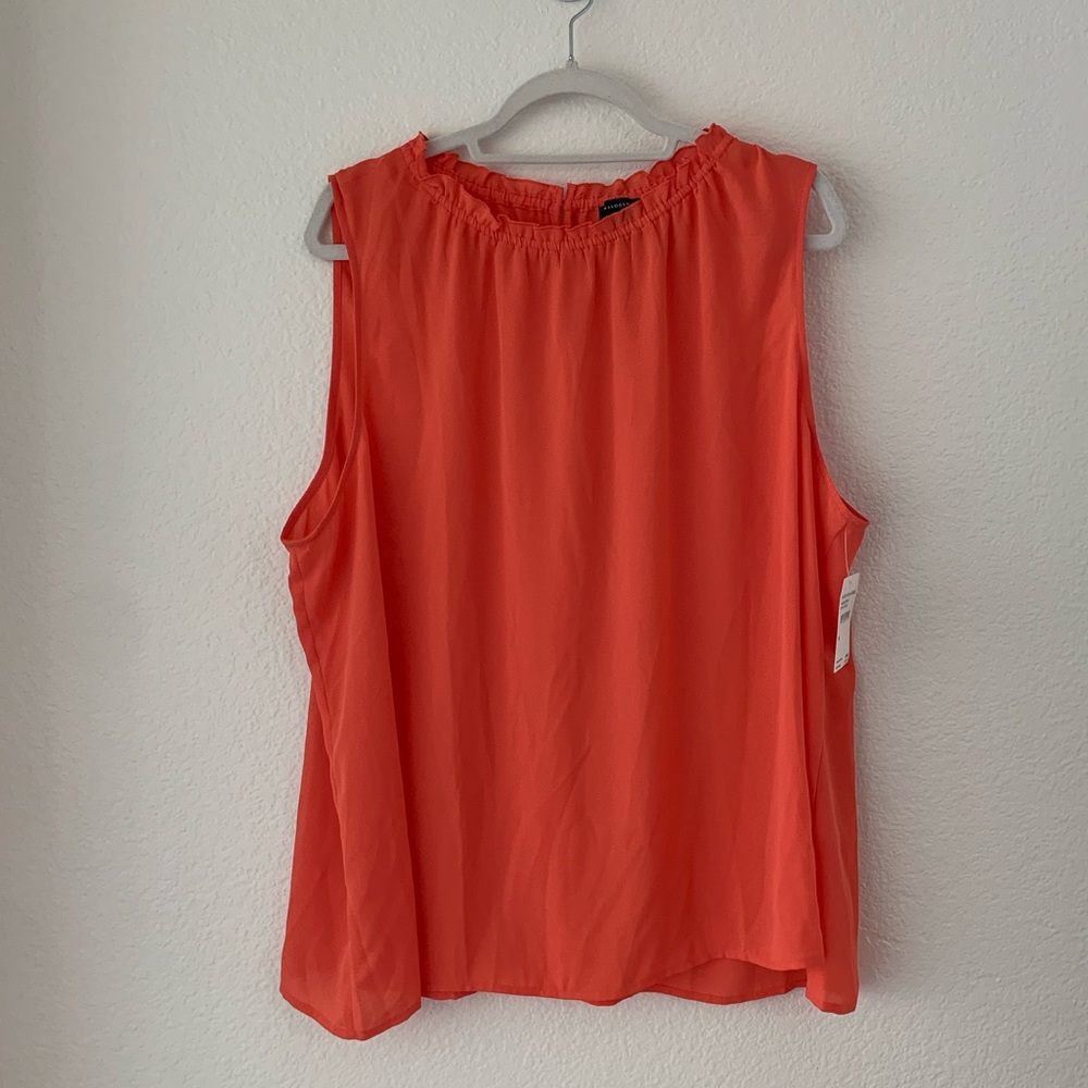 Coral plus size blouse